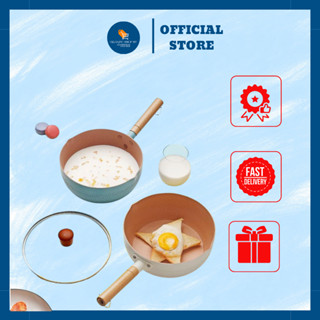 Chảo Chống Dính Bếp Từ Sâu Lòng Vân Đá 18cm Dùng Cho Mọi Loại Bếp , Chảo Đá Chống Dính Bếp Điện Cao Cấp