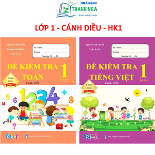 Sách - Đề Kiểm Tra Toán và Tiếng Việt Lớp 1 - Cánh Diều - Học Kì 1