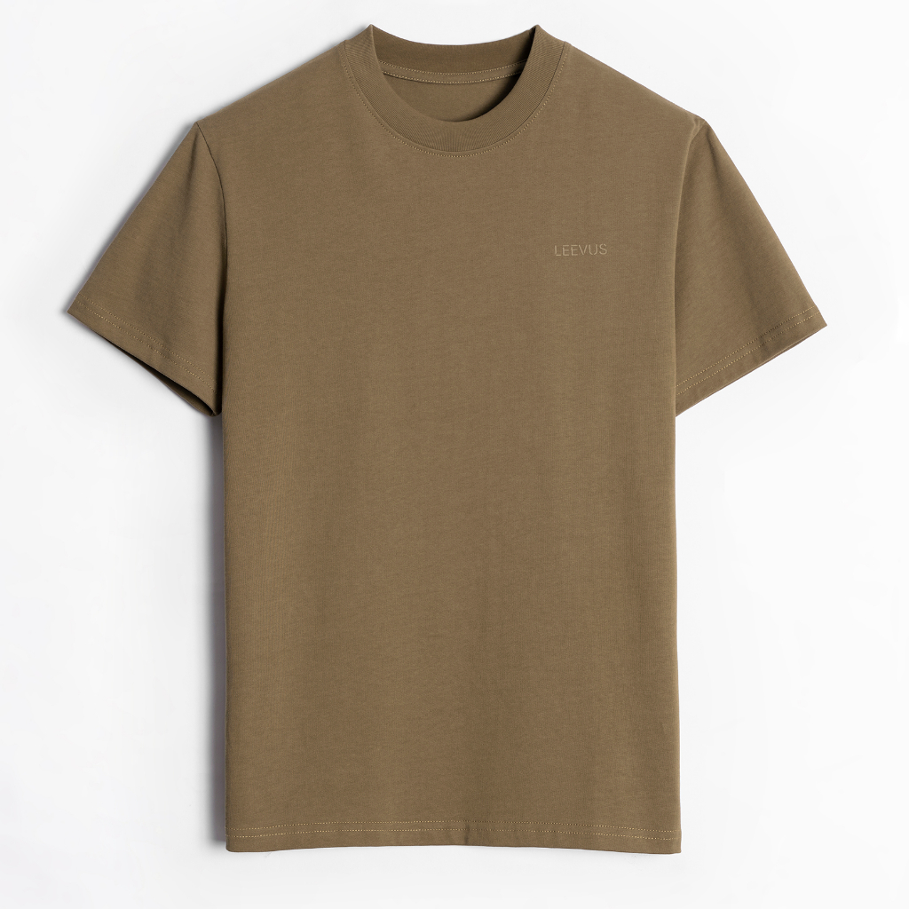 Áo thun nam cổ tròn basic cotton Premium COREZ trẻ trung, lịch lãm LEEVUS AT24