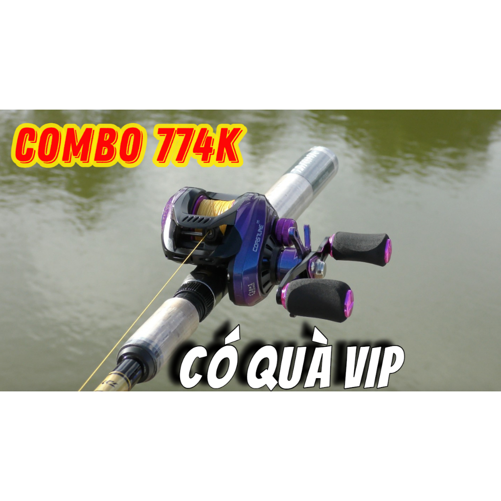 COMBO 774K | Cần Daiwa SweepFire + Máy Ngang CostLine PA + PE Toman
