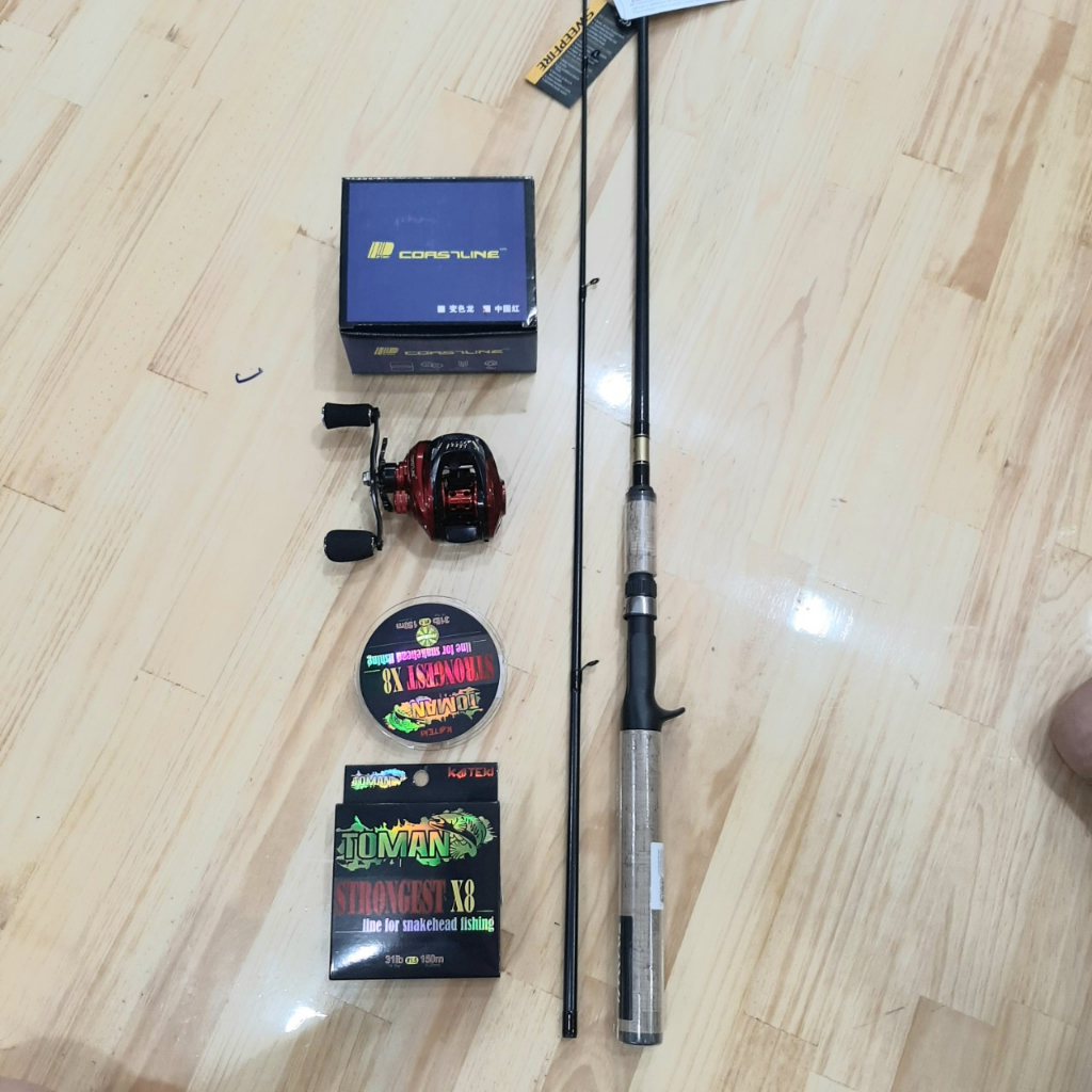 COMBO 774K | Cần Daiwa SweepFire + Máy Ngang CostLine PA + PE Toman
