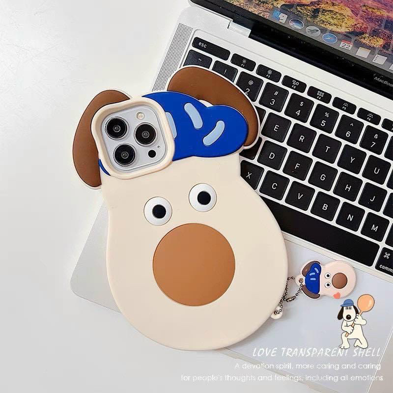 Ốp Cún bơ kèm dây đeo stick siêu đẹp