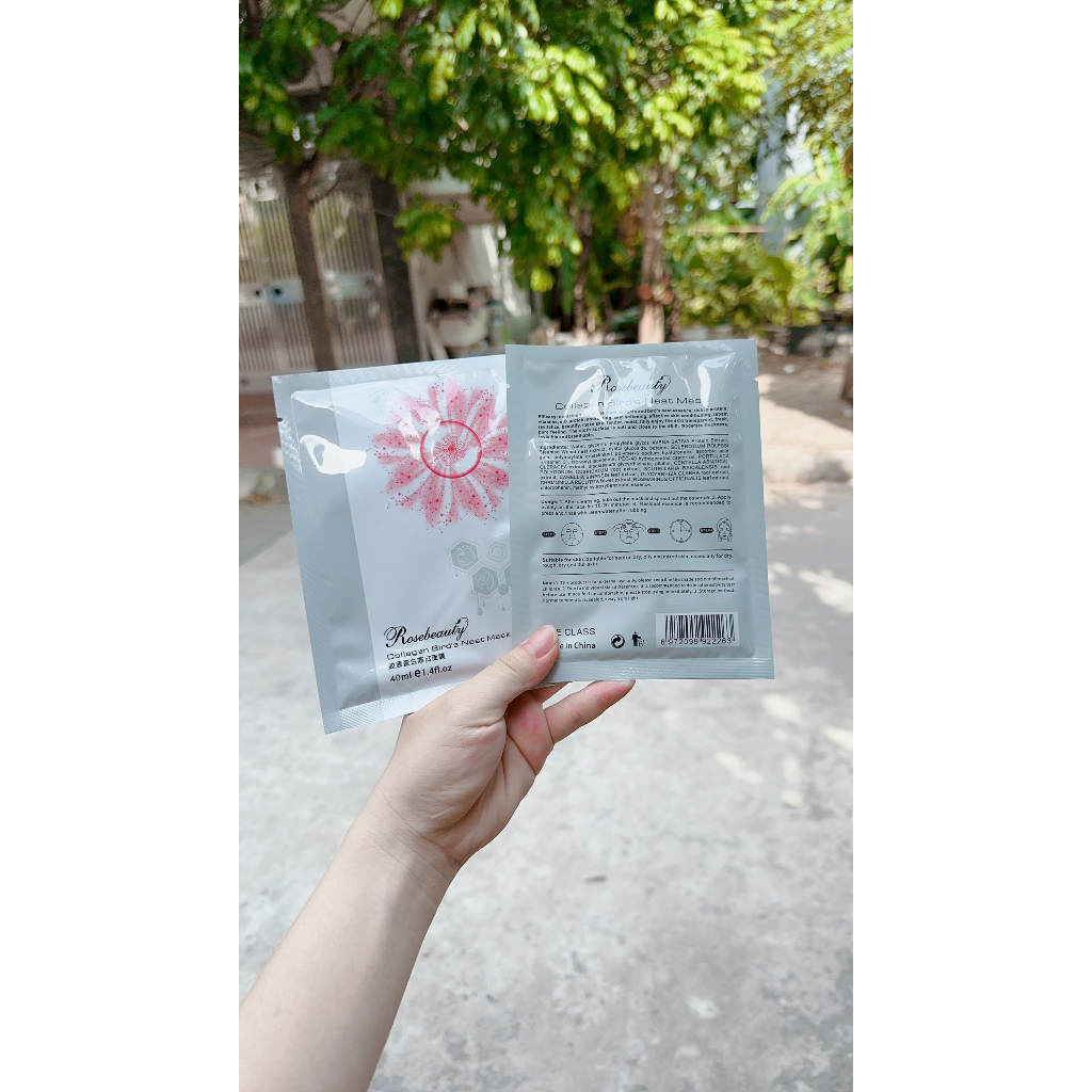 1 MIẾNG MẶT NẠ YẾN TƯƠI COLLAGEN ROSEBEAUT