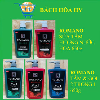 Romano sữa tắm/tắm gội 650g - bach hoa hv