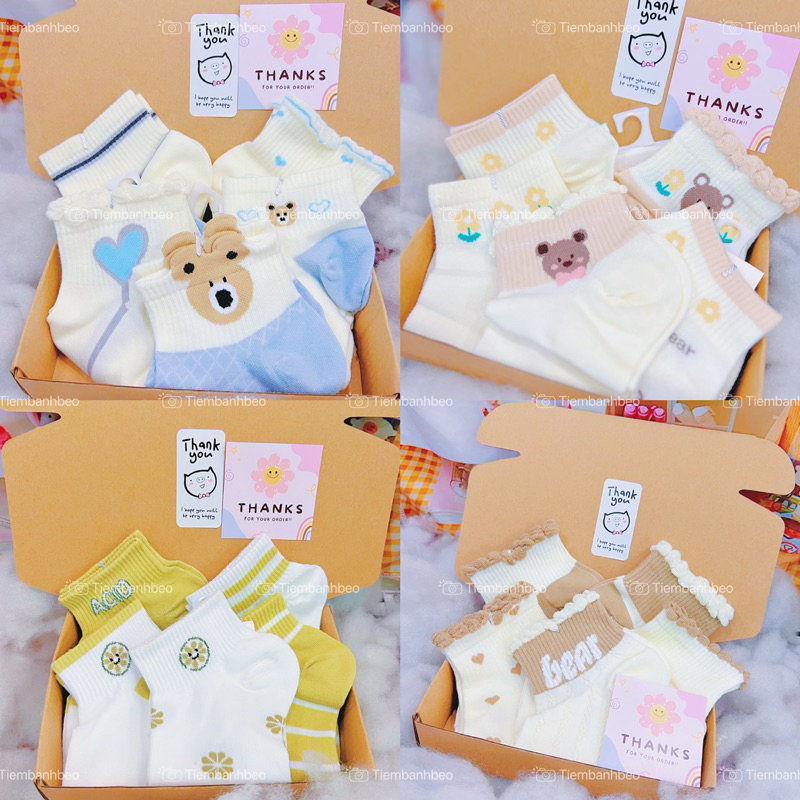 Bộ quà tặng có kèm vớ cho người bạn yêu thương