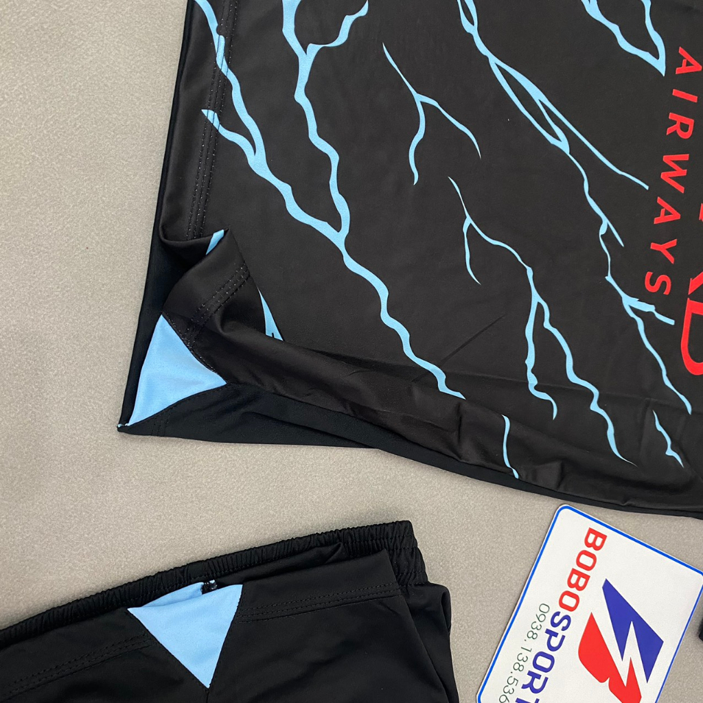 Bộ quần áo bóng đá MC Man-City đen sân khách JP-2024FLG