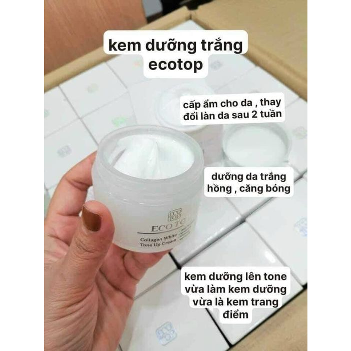 Kem trắng da Ecotop Collagen White Tone Up Cream
