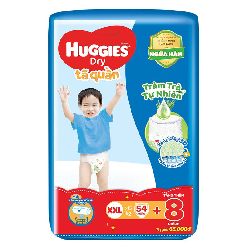 Tã quần huggies M74/ L68/ XL62/ XXL56 - M76/L68/XL62/XXL56