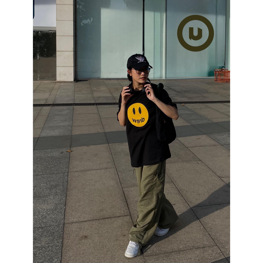 Áo thun Dreww drew sẵn 8 màu   Size S M L, Chất 100% Cotton, Bo cổ sắc nét Dày Dặn