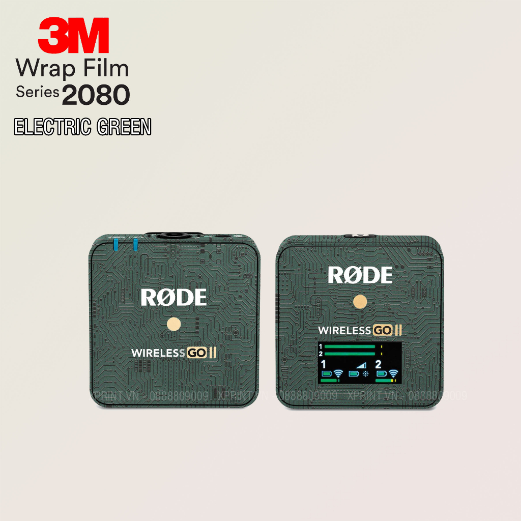 Miếng dán, skin 3M 2080 vân nổi cho Mic Rode, Micro Rodo Go, Go II