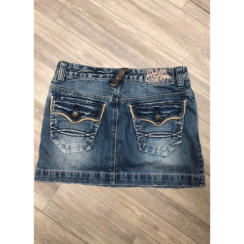 Chân váy jeans vintage y2k size M