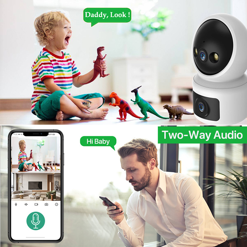 Camera ip yoosee | icsee Siêu nét, Góc rộng - Đàm thoại, xoay 355°, Theo dõi chuyển động thông minh, Có màu ban đêm