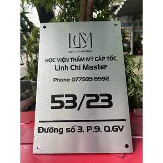 Bảng số nhà, bảng công ty in uv theo yêu cầu