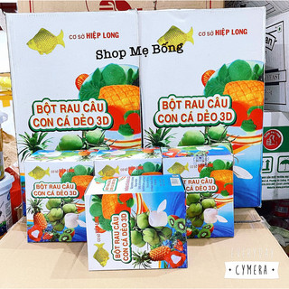 1 Thùng thạch Bột Rau Câu Con Cá Dẻo Hiệp Long ( 1 thùng 10 hộp)