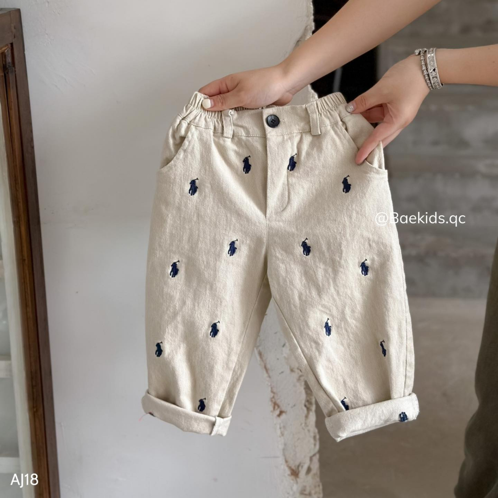 Quần kaki bé trai BAE KIDS, quần cho bé trai 11kg đến 34kg