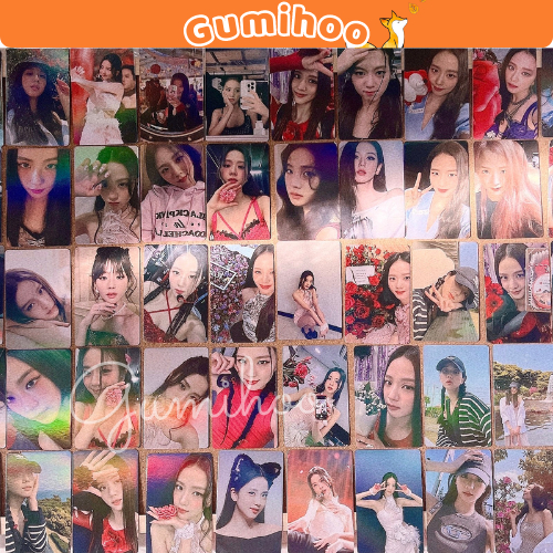 Bộ thẻ sưu tầm Lomo Card Jisoo lấp lánh hologram Photocard