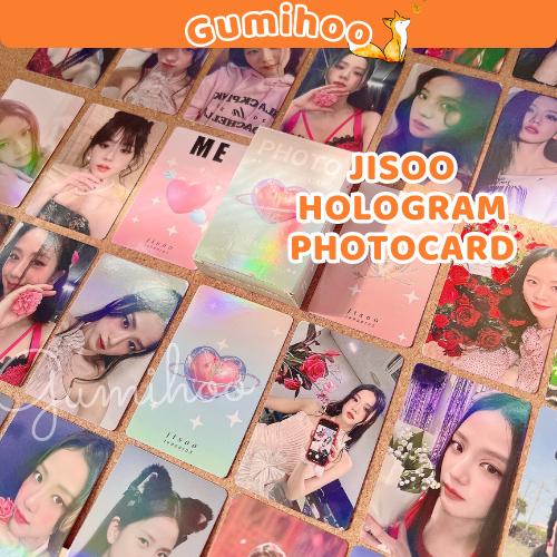 Bộ thẻ sưu tầm Lomo Card Jisoo lấp lánh hologram Photocard
