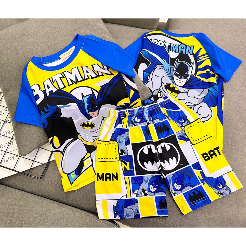 Bộ 3d thun lạnh bé trai cá tính- set ngắn tay bé trai