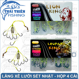 Combo 4 Chùm Lăng Xê Lion, Leopard King 1 Chùm 6 Lưỡi Sét Nhật Siêu Bén Dùng Câu Cá Chép, Mè, Rô Phi