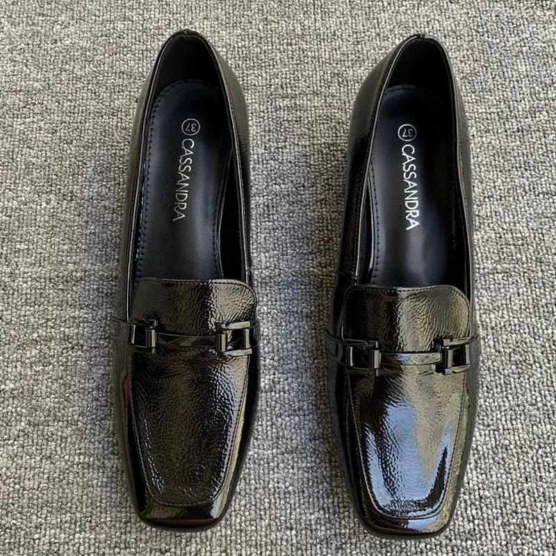 ORDER ❤️ Giày Moca xuất Âu gót vuông