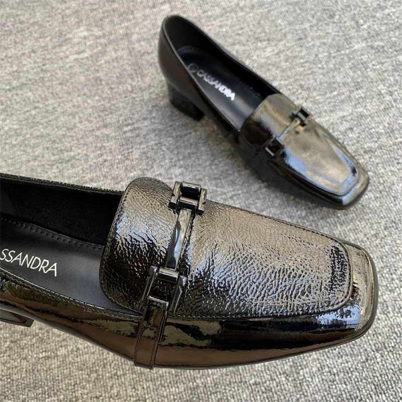 ORDER ❤️ Giày Moca xuất Âu gót vuông