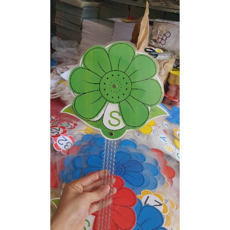 HOA XOAY TRẮC NGHIỆM 8 CÁNH A,B,C,D,Đ,S,KHÓC,CƯỜI