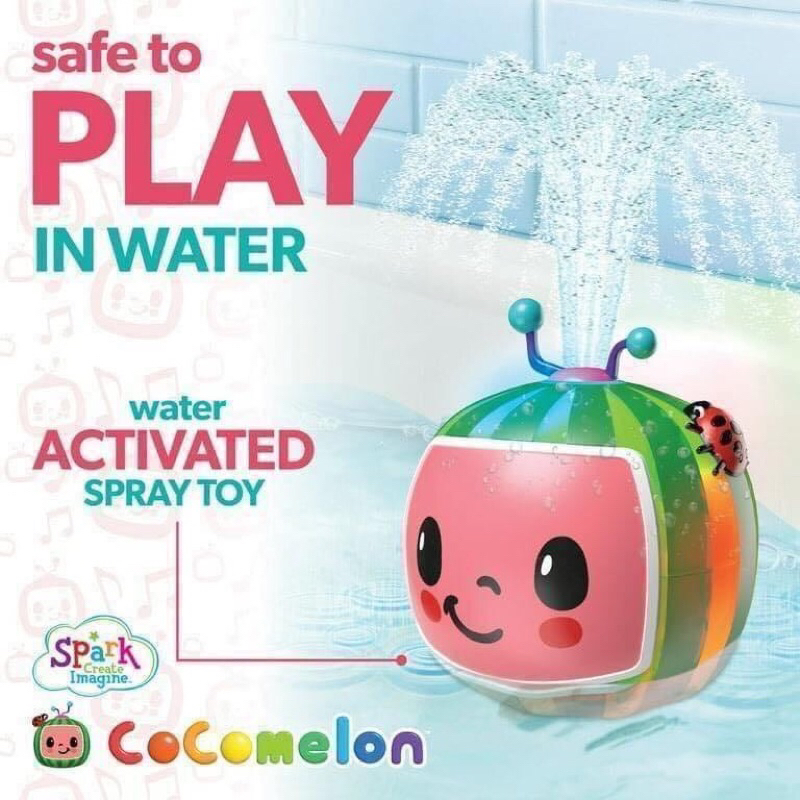 Spark Cocomelon 2-in-1 Spraying Bath Toy 👶 Đồ Chơi Dưa Hấu Cocomelon 2in1 👶