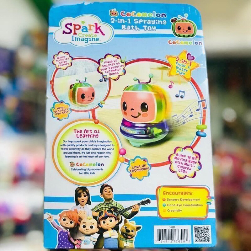 Spark Cocomelon 2-in-1 Spraying Bath Toy 👶 Đồ Chơi Dưa Hấu Cocomelon 2in1 👶