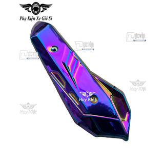 Ốp che pô airblade ab 2020 , vario 2015 - 2017 inox xi titan 7 màu ms6252