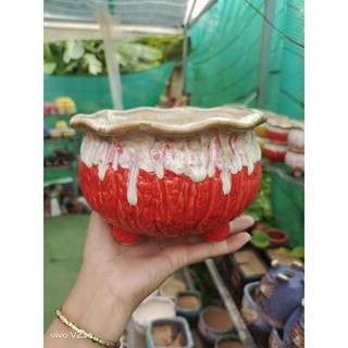 Chậu men chảy