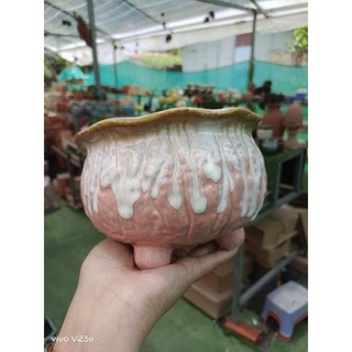 Chậu men chảy