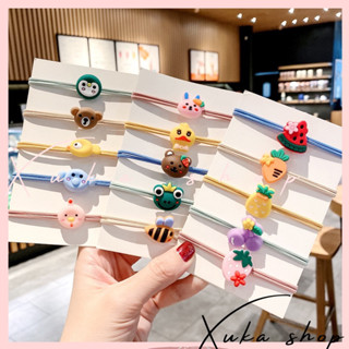 1k/1 Dây cột tóc charm silicon mềm, đồ buộc tóc charm, phụ kiện 1k