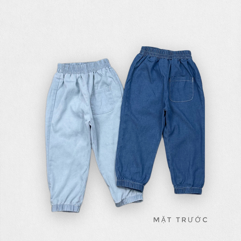 Quần bò mềm đi học LITIBABY cho bé trai bé gái . Size 12-38kg