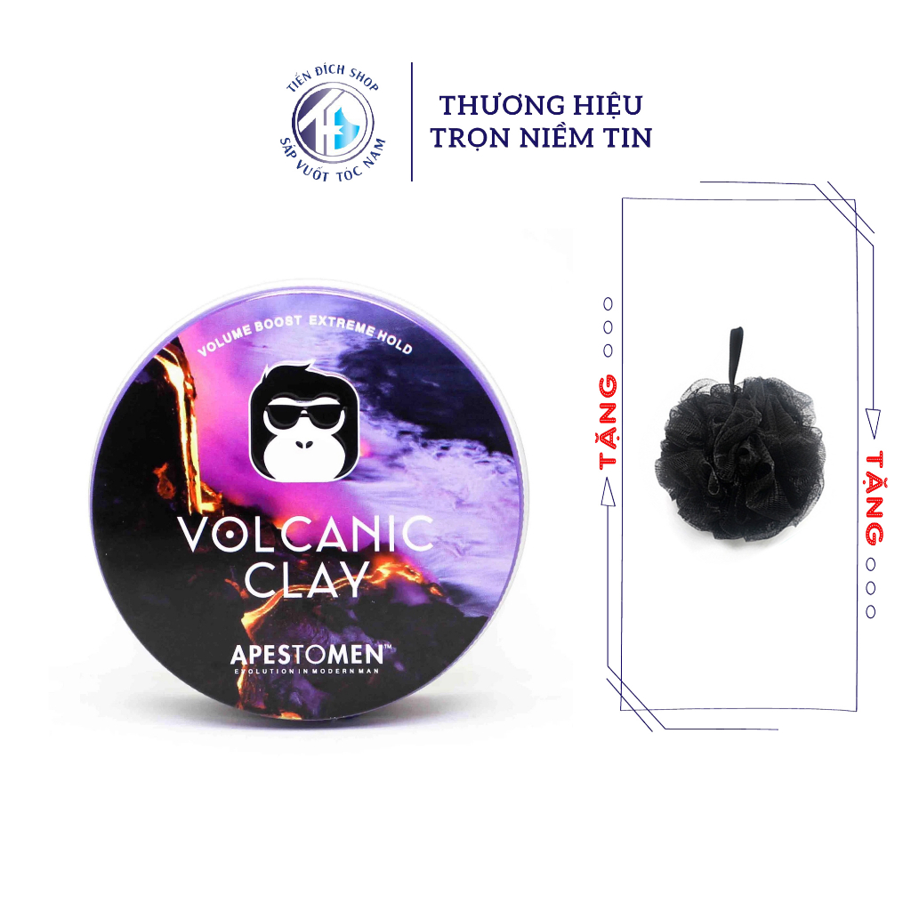 Sáp Vuốt Tóc Volcanic Clay 2022 V5 80ml  - Wax Apestomen Volcanic Clay V5 Nắp Nhôm | Tiến Đích Shop