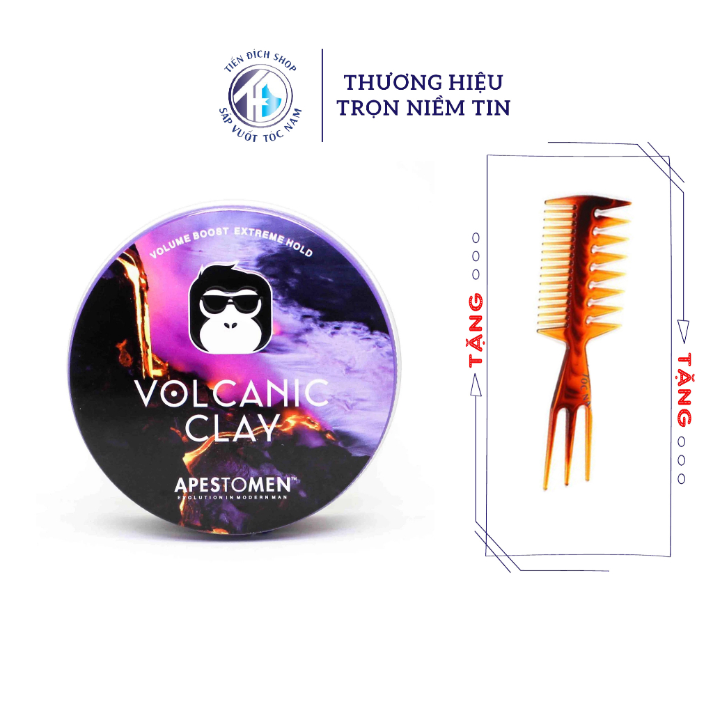 Sáp Vuốt Tóc Volcanic Clay 2022 V5 80ml  - Wax Apestomen Volcanic Clay V5 Nắp Nhôm | Tiến Đích Shop