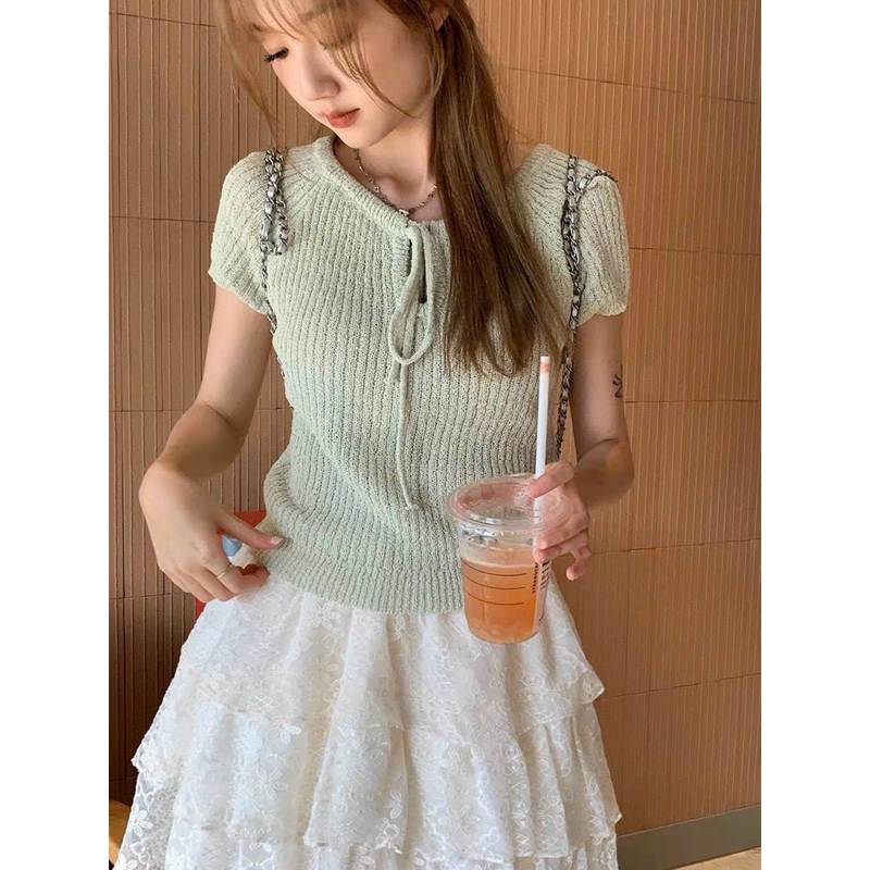 Áo montogi buộc nơ