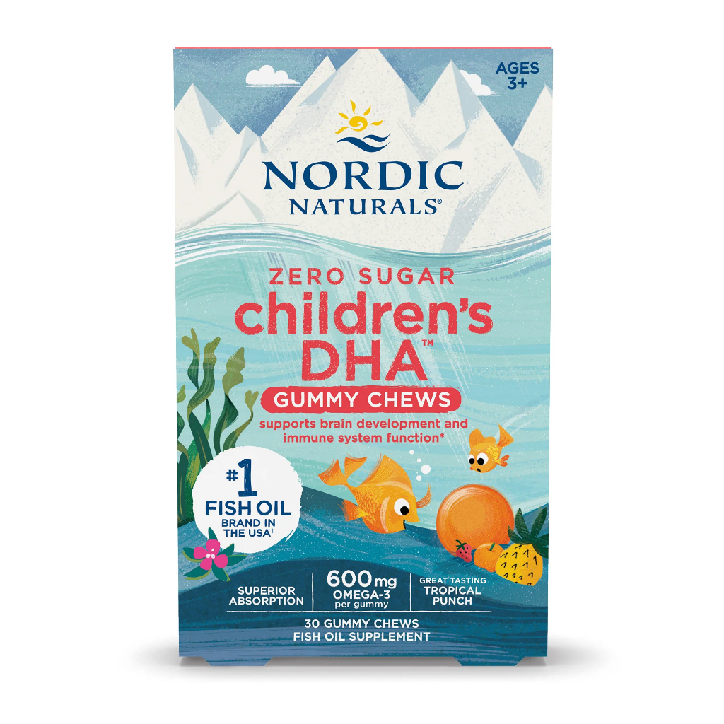 Kẹo dẻo DHA Nordic 30 viên 600mg  cho bé 2-6 tuổi hàng chuẩn Mỹ