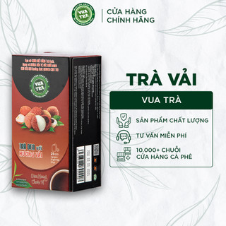 Trà Đen Túi Lọc Hương Vải Thanh Khiết NGUYÊN CHẤT TEA Truyền Thống, Đậm Vị Vùng Cao Nguyên - 50g