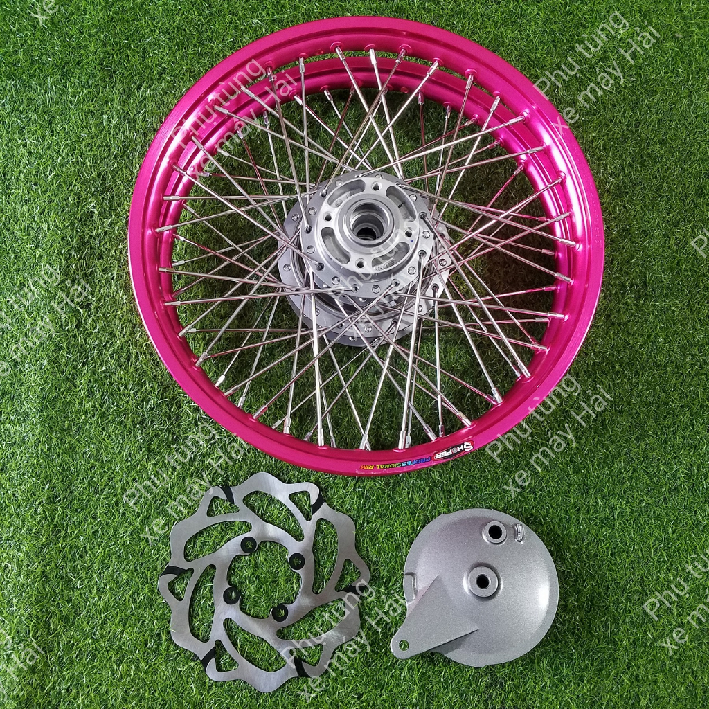 Bánh Căm YAMAHA SIRIUS Đùm YA Xám ZIN 1 Thắng Đĩa trước lắp các Dòng xe YA Như ZIN không cần chế HTH105A MSP 0007