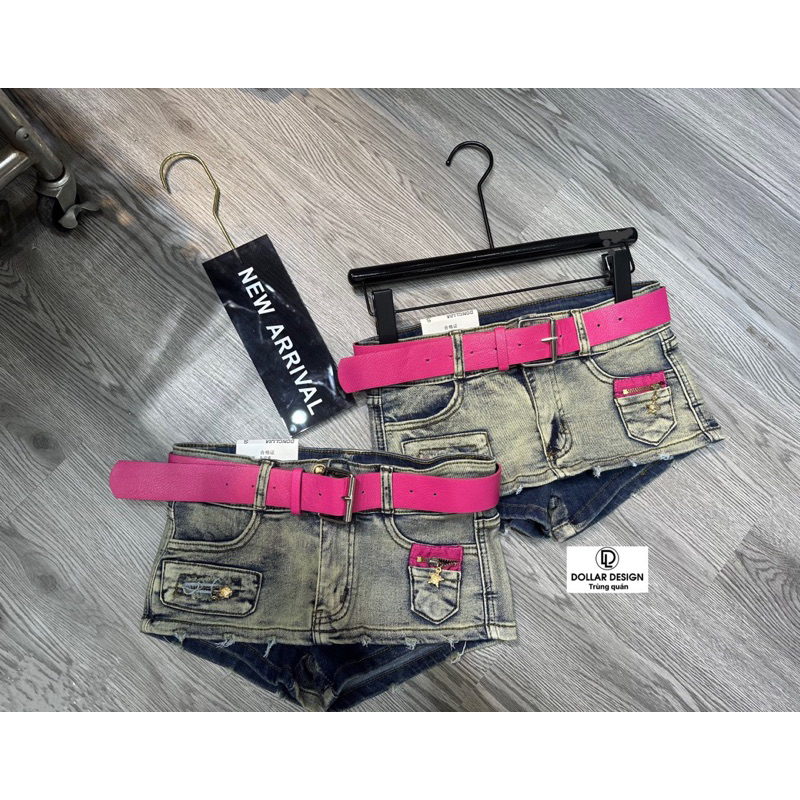 Quần sooc kèm đai