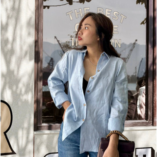 ĐẶT MAY - Áo sơ mi linen tưng washed - form relaxed