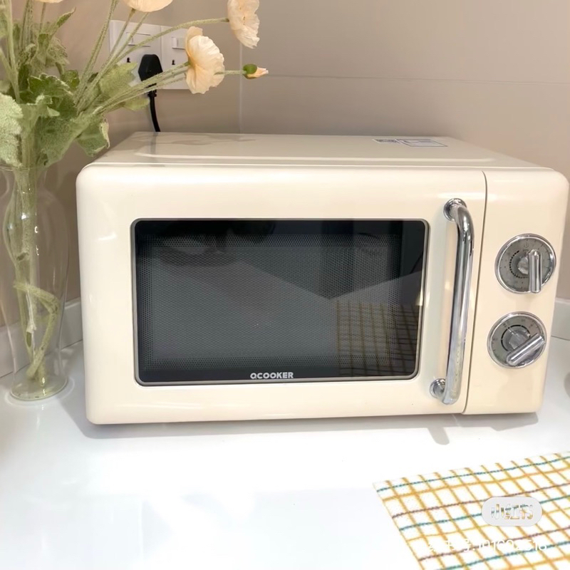 Lò vi sóng bản cơ dáng cổ điển XIAOMI OCOOKER CR-WB01B màu trắng xanh dung tích 20L BH12 tháng