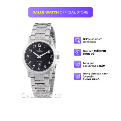 Đồng hồ nữ Festina Watch F16474/4 mặt kính Mineral, chống nước 3ATM, dây thép đeo tay cao cấp chính hãng Thụy Sĩ