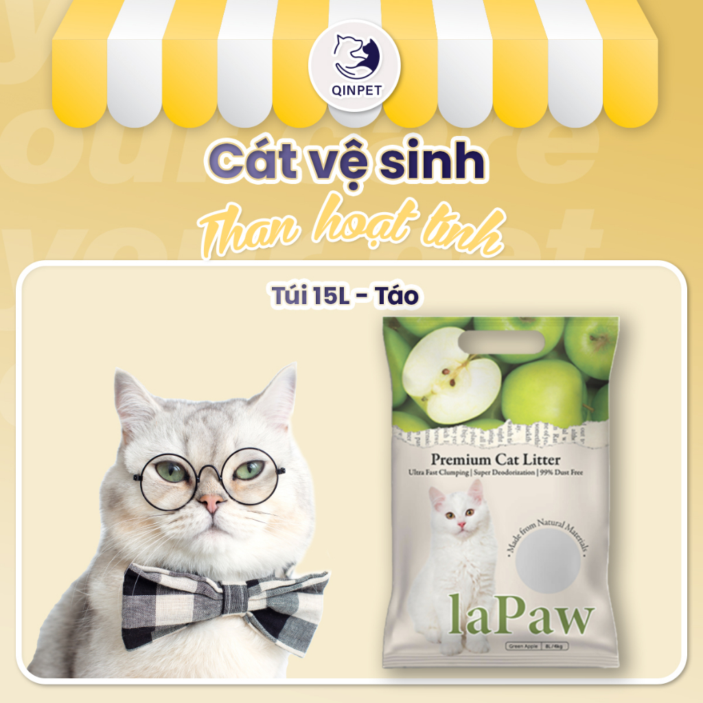 CÁT VỆ SINH MIX THAN HOẠT TÍNH CAO CẤP 15L