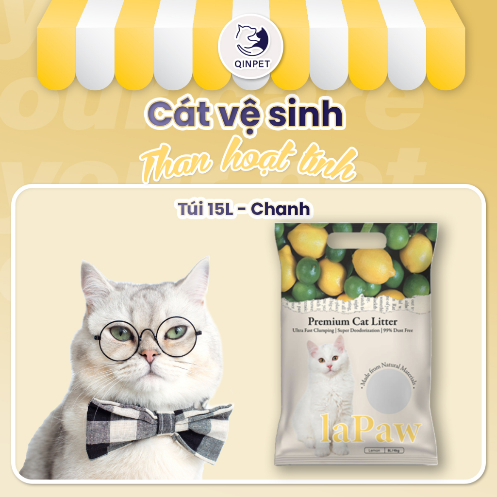 CÁT VỆ SINH MIX THAN HOẠT TÍNH CAO CẤP 15L