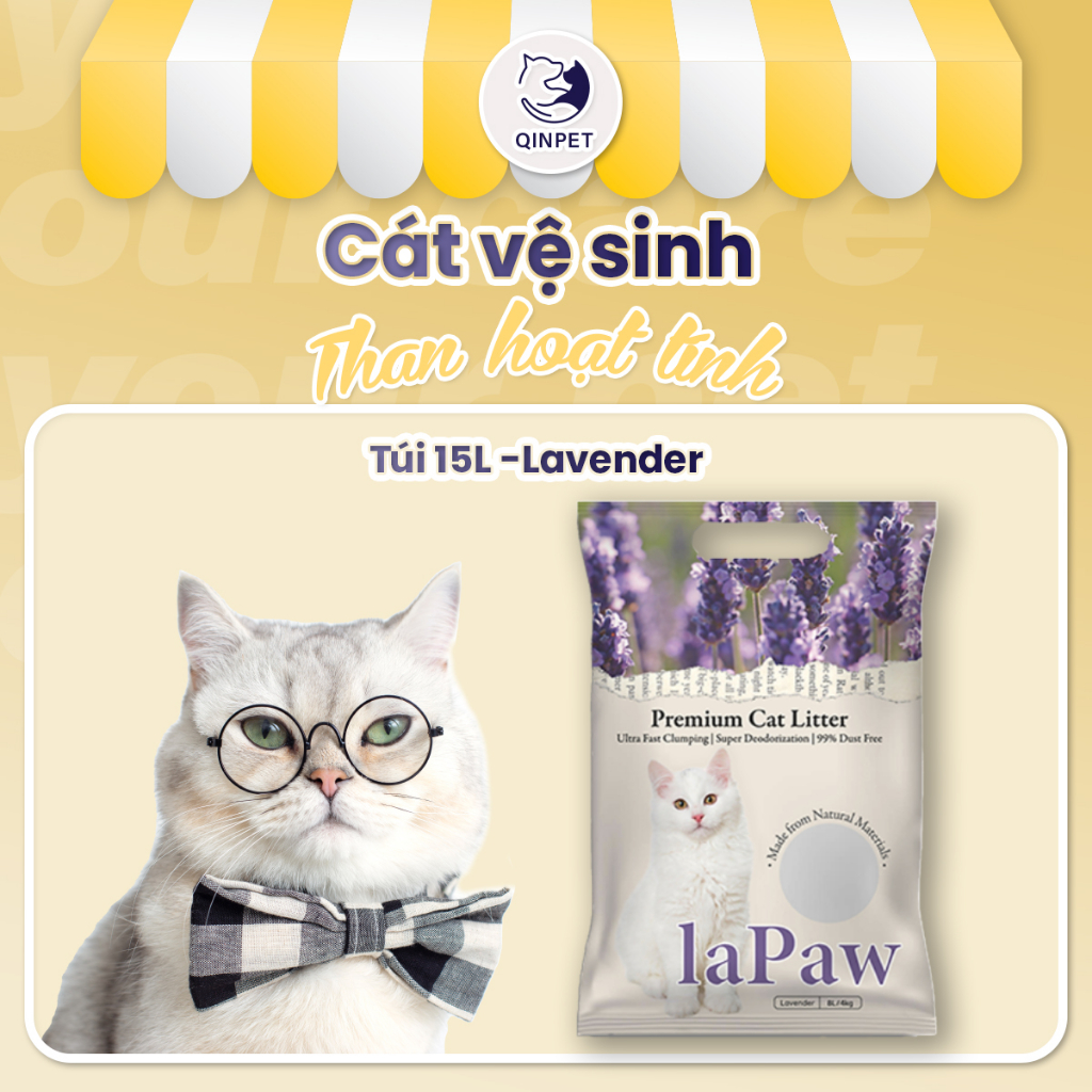 CÁT VỆ SINH MIX THAN HOẠT TÍNH CAO CẤP 15L