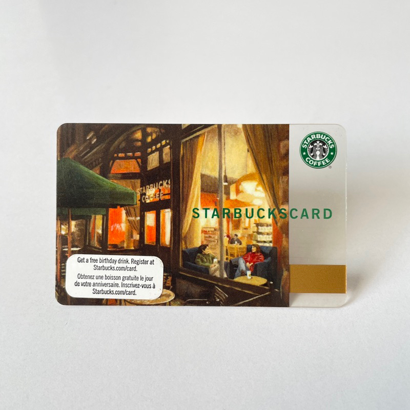 3221 THẺ NHỰA US 2007 OLD LOGO STORE, thẻ có trầy (thẻ đã sử dụng, dùng để sưu tầm) STARBUCKS CARD