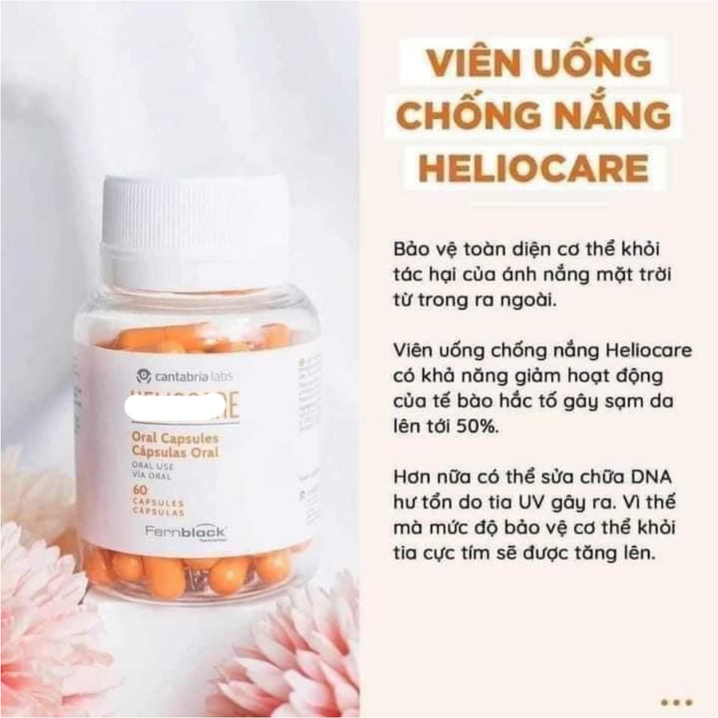 Viên Uống Chống Nắng Heliocare Oral Capsules - 60 Viên