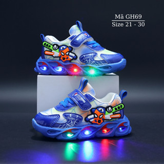 Giày có đèn led phát sáng hình siêu nhân cho bé trai 1 - 5 tuổi phong cách Hàn Quốc GH69