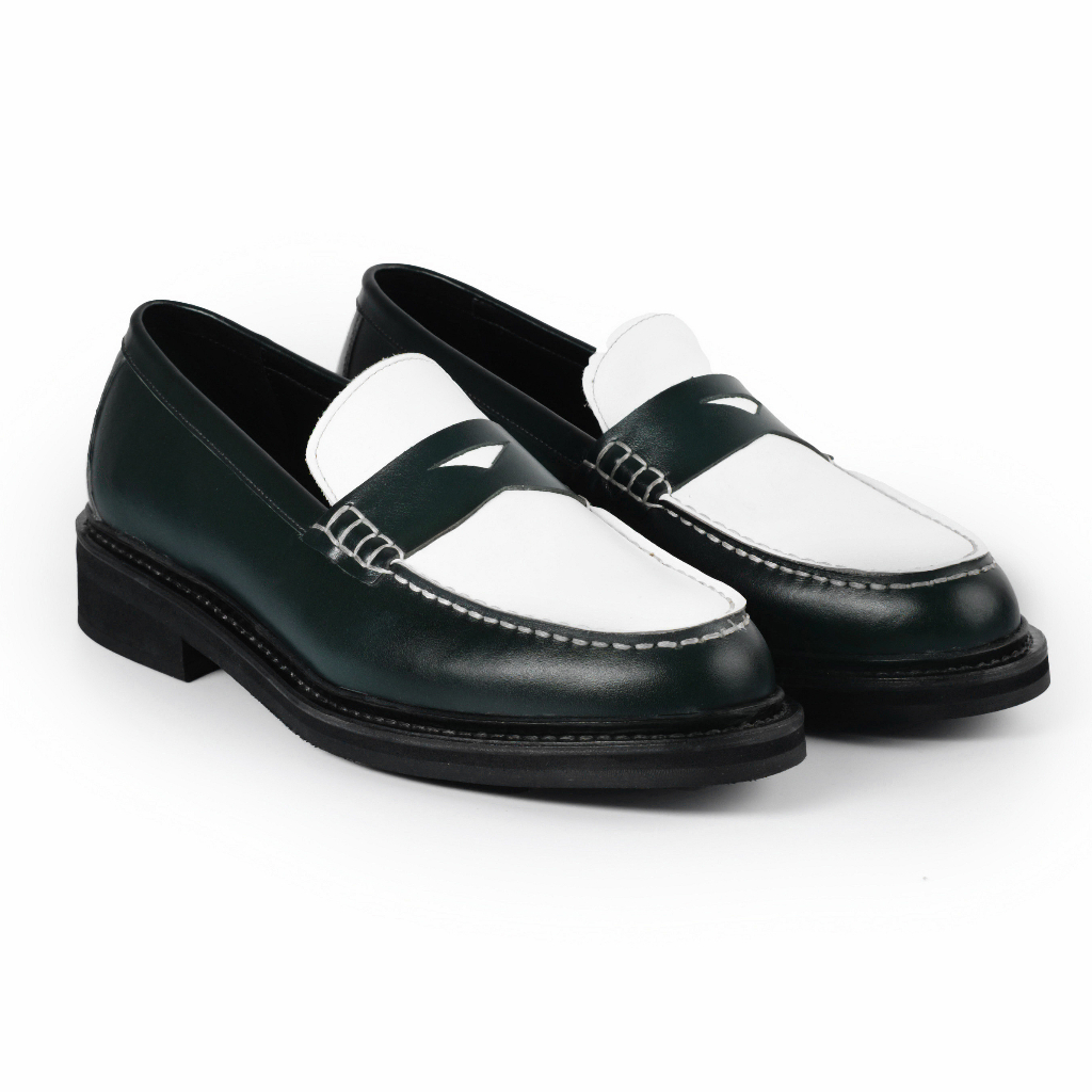 Giày Tây Lười Cao Cấp BOLD STEP LOAFER - LF05 - Da Bò Ý Lót Trong Da Bò Mộc - Thương hiệu Be Classy